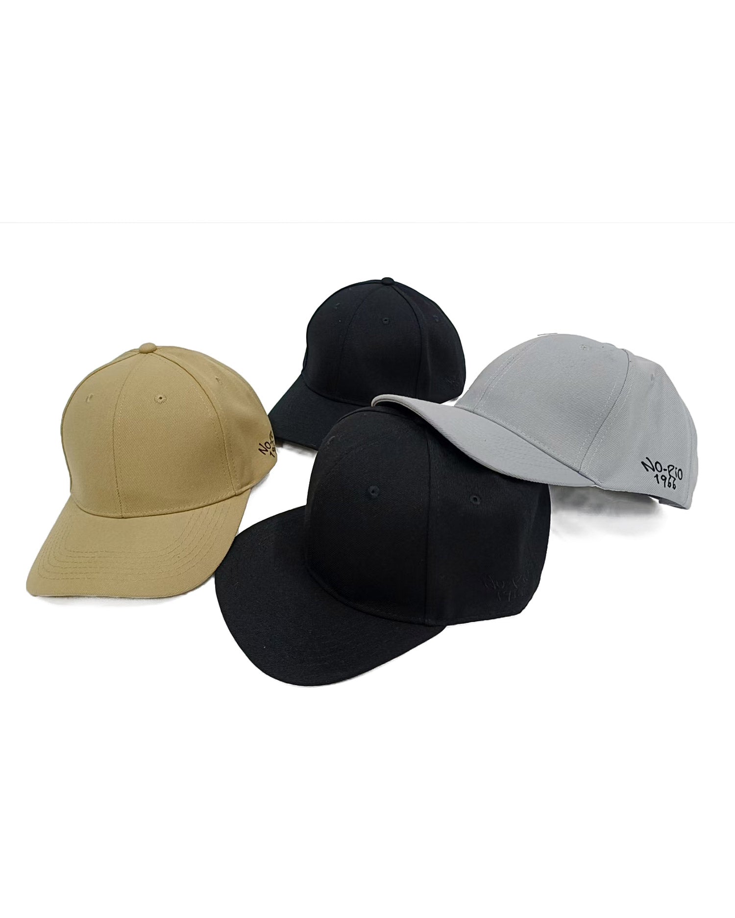 【NO-RIO】 シンプルStyleキャップ - Black×Black